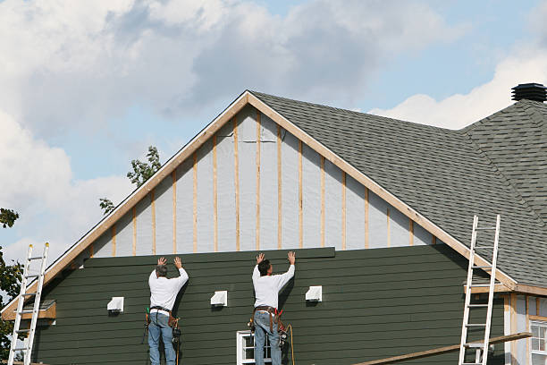 Professional Emergency Siding Repair technician working in Lignum, VA